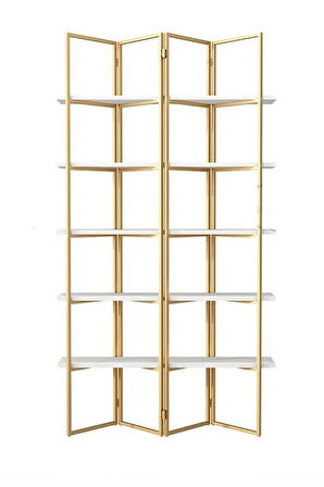 W Katlanır Gold Metal Vitrin
