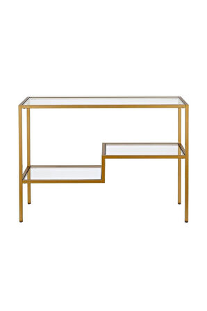 Simple Metal Gold Camlı Dresuar