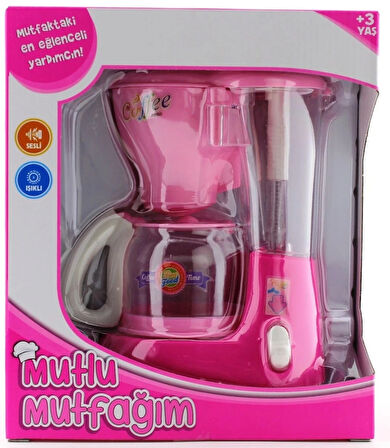 BUĞZ Mutlu Mutfağım Mini Kahve Makinasi Açık Pembe 0037