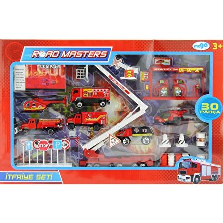 Asansörlü Metal İtfaiye Seti Jp3106