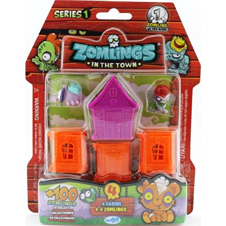 Zomlings 4'Lü Paket Seri 1 Mor Evli  P00972