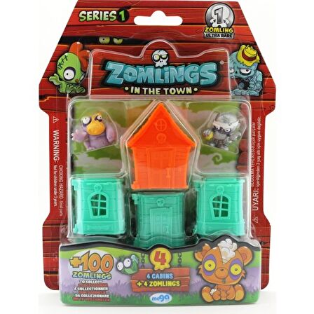 Zomlings 4'Lü Paket Seri 1 Turuncu Evli  P00972