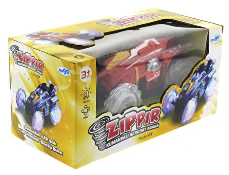 Uzaktan Kumandalı Takla Atan Kırmızı Zıppır Araba