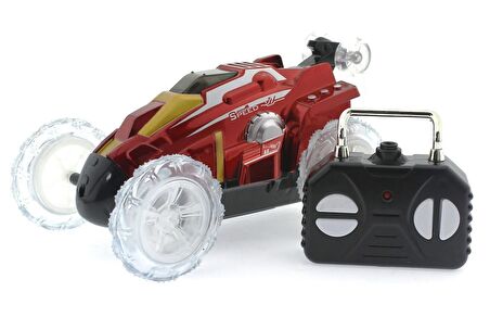 Uzaktan Kumandalı Takla Atan Kırmızı Zıppır Araba