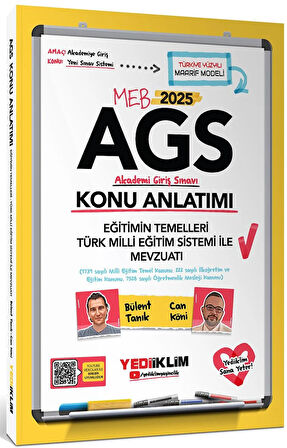 Yediiklim 2025 MEB AGS Eğitimin Temelleri Türk Milli Eğitim Sistemi ile Mevzuatı Konu Soru Seti