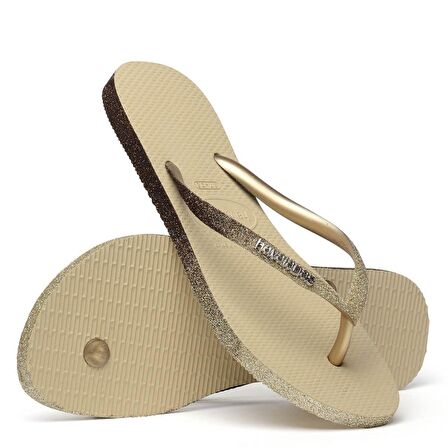 Slim Sparkle II Sand Grey Kadın Terlik