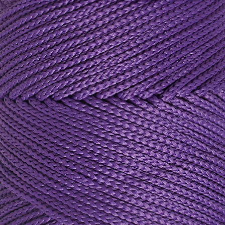 Loren Polyester Soft Macrame Koyu Mor El Örgü İpi - LM025 - 34434