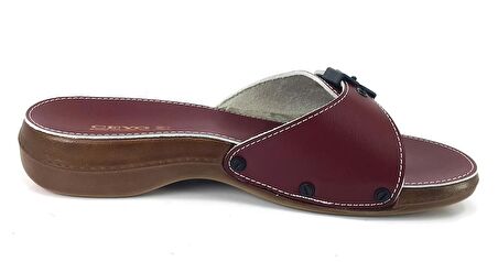 Ceyo 6500 23Y Minelli Anatomik Kadın Terlik Kırmızı