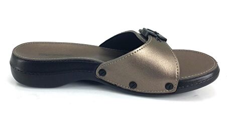 Ceyo 6500 23Y Minelli Anatomik Günlük Kadın Terlik Platin