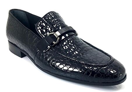 Fosco 2560 Klasik Erkek Ayakkabı Siyah Rugan