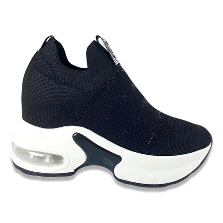 Guja 3004 24YA Kadın Sneaker Günlük Spor Ayakkabı - Siyah