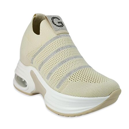 Guja 3004 24YA Kadın Sneaker Günlük Spor Ayakkabı - Bej