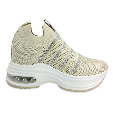 Guja 3004 24YA Kadın Sneaker Günlük Spor Ayakkabı - Bej