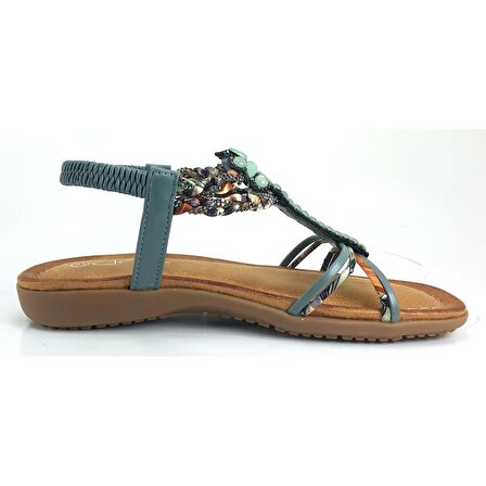 Guja 15038 24YS Kadın Günlük Sandalet - Yeşil