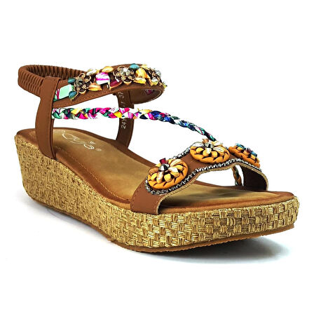 Guja 1551 24YS Kadın Günlük Sandalet - Camel