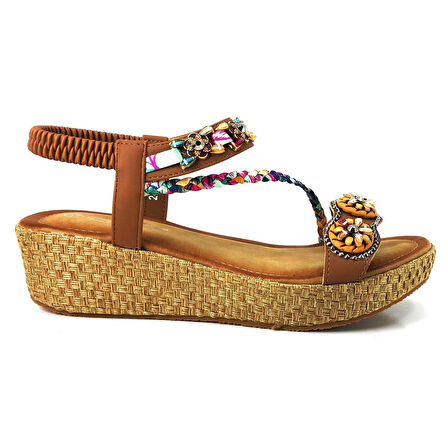 Guja 1551 24YS Kadın Günlük Sandalet - Camel