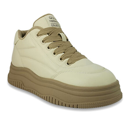 Guja 382 1 24KA Kadın Sneaker Günlük Ayakkabı - Bej