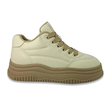 Guja 382 1 24KA Kadın Sneaker Günlük Ayakkabı - Bej