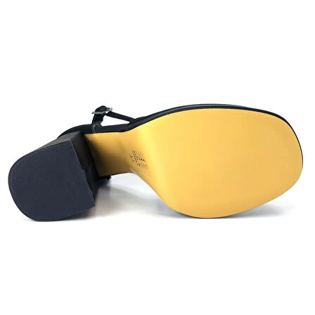 Beety 725 24KA Kadın Abiye Ayakkabı - Siyah Saten