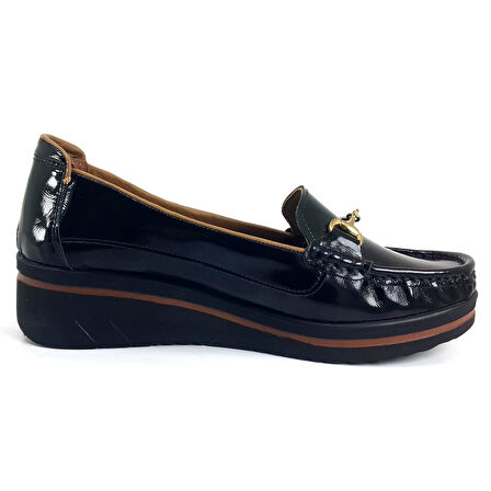 Beety 747 24KA Kadın Günlük Ayakkabı - Siyah Rugan