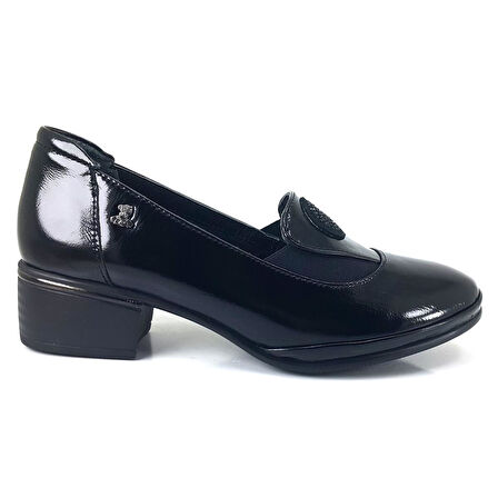 Venüs 2312524 24KA Kadın Günlük Ayakkabı - Siyah Rugan