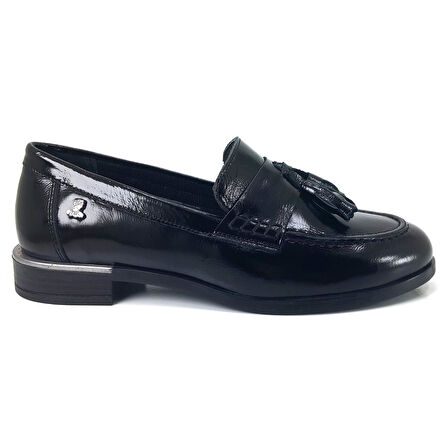 Venüs 2455202 24KA Kadın Günlük Ayakkabı - Siyah Rugan