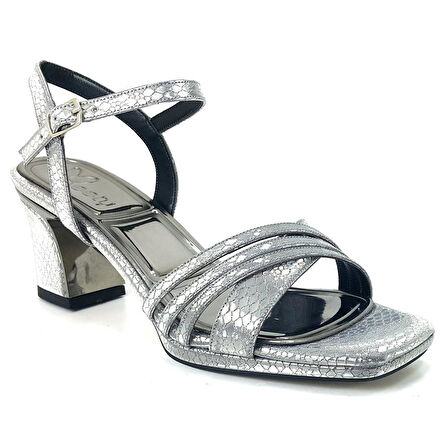 Beety 910 24KA Kadın Abiye Ayakkabı - Platin