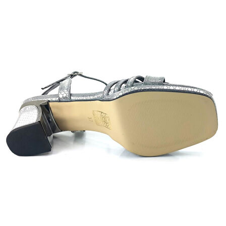 Beety 910 24KA Kadın Abiye Ayakkabı - Platin