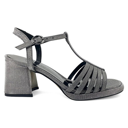 Beety 406 25YA Kadın Abiye Ayakkabı Platin