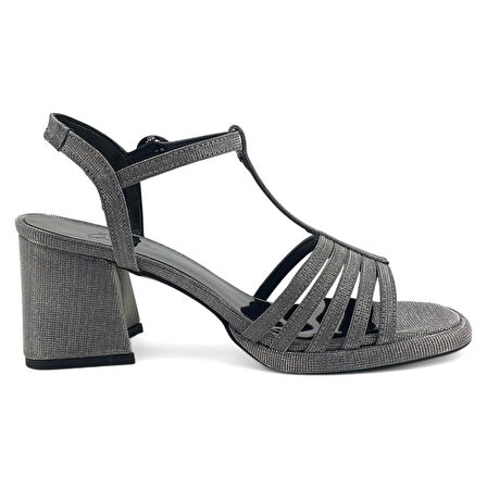 Beety 406 25YA Kadın Abiye Ayakkabı Platin