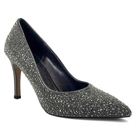 Beety 413 25YA Kadın Abiye Ayakkabı Platin