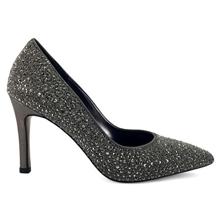 Beety 413 25YA Kadın Abiye Ayakkabı Platin