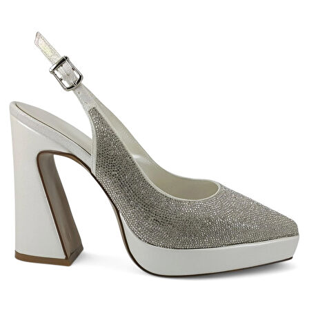 Beety 1280 25YA Kadın Abiye Ayakkabı Sedef