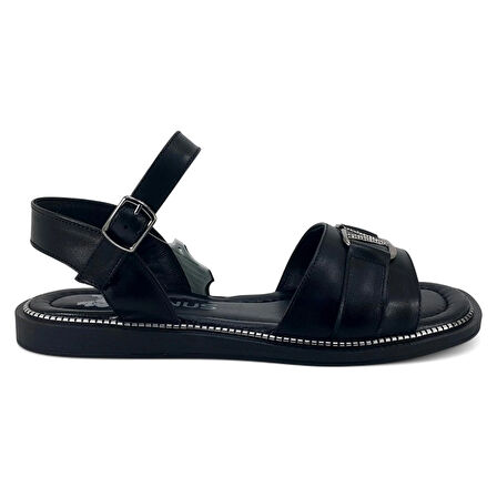 Venüs 2512203 25YS Kadın Günlük Sandalet Siyah