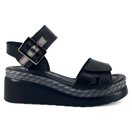 Venüs 2512303 25YS Kadın Günlük Sandalet Siyah