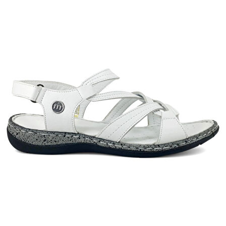 Mammamia 2530 25YS Kadın Günlük Sandalet Beyaz