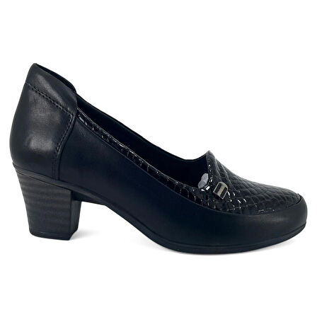 Mammamia 3380 25YA Kadın Günlük Ayakkabı Siyah Mısır Rugan