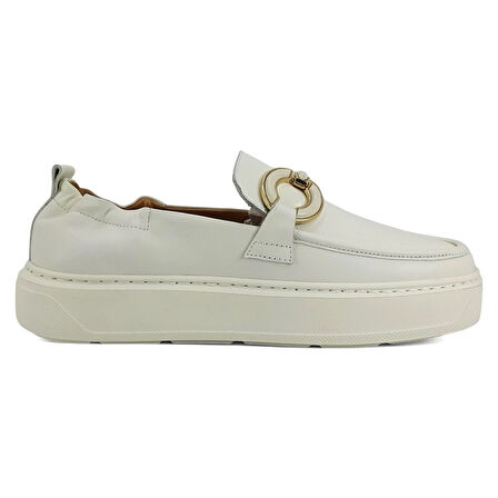 Mammamia 610 25YA Kadın Günlük Ayakkabı Krem