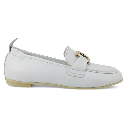 Mammamia 890 25YA Kadın Günlük Babet Beyaz