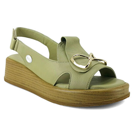 Mammamia 2780 25YS Kadın Günlük Sandalet Yeşil