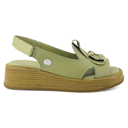 Mammamia 2780 25YS Kadın Günlük Sandalet Yeşil