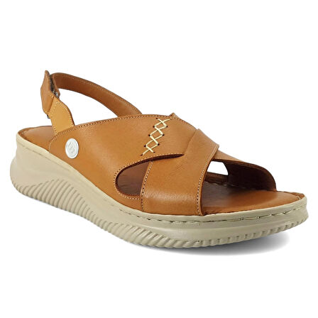 Mammamia 2855 25YS Kadın Günlük Sandalet Taba