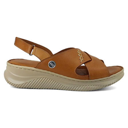 Mammamia 2855 25YS Kadın Günlük Sandalet Taba