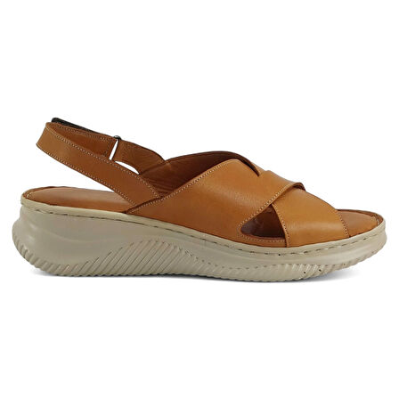 Mammamia 2855 25YS Kadın Günlük Sandalet Taba