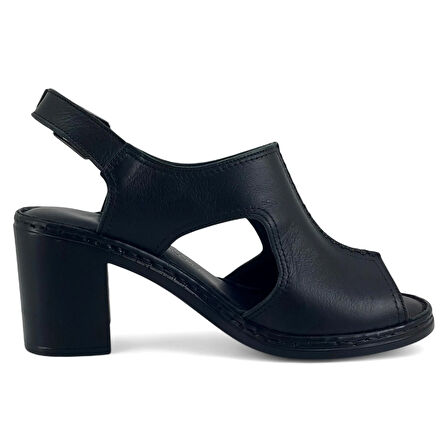 Mammamia 2405 25YS Kadın Günlük Sandalet Siyah