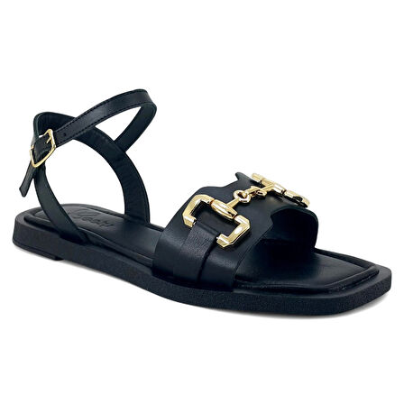 Beety 386 25YS Kadın Günlük Sandalet Siyah