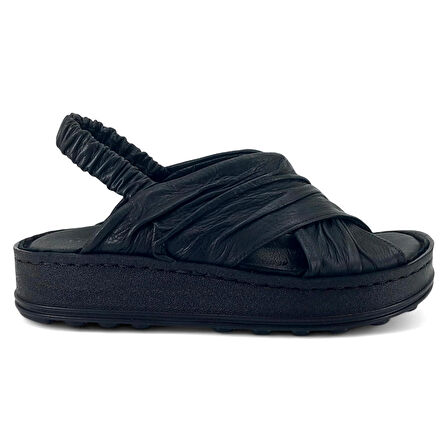 Mammamia 2585 25YS Kadın Günlük Sandalet Siyah