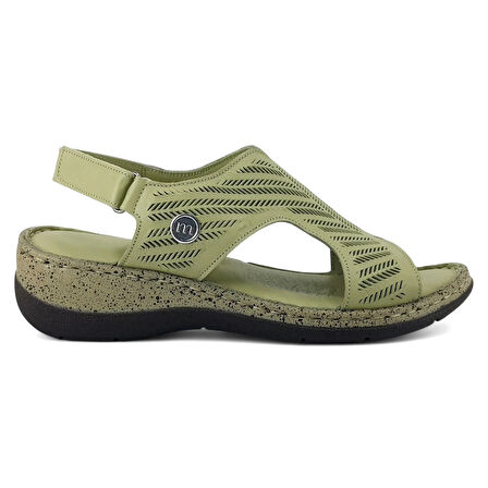 Mammamia 2880 25YS Kadın Günlük Sandalet Yeşil