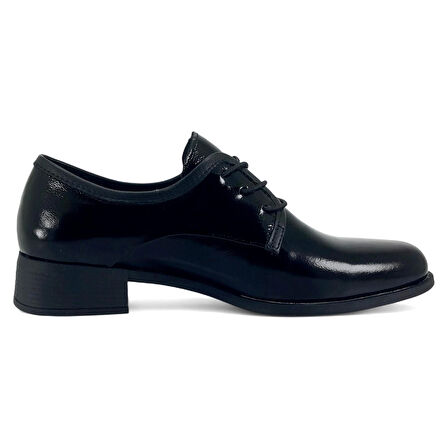 Mammamia 7245 25YA Kadın Günlük Ayakkabı Siyah Rugan