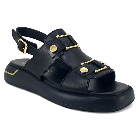 Venüs 25440007 25YS Kadın Günlük Sandalet Siyah